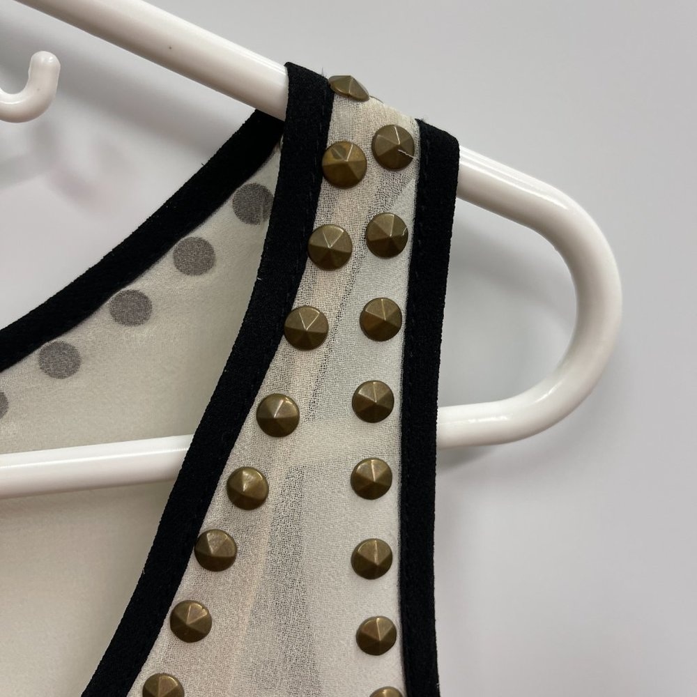 Ivy + Blu Chiffon Studded Dress Size 2‎ - Picture 2 of 9